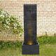 Garden Water Feature With Led Light Electric Pump Waterfall Fountain Cascading