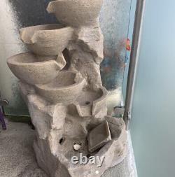 Garden Water Fountain Material Stone Fully Functioning UK Plug