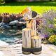 Garden Water Fountain With Led Lights Water Feature Pelican Mains Powered