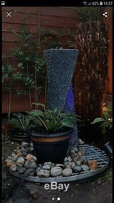 Garden fountain water feature Solid Granite Complete