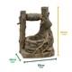 Gardenwize Solar Powered Rustic Brick Well Water Feature Fountain Gw278# Grade B