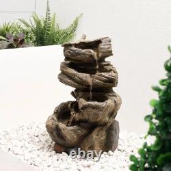 Gardenwize Solar Water Feature Rock Stack Water Fountain GW541