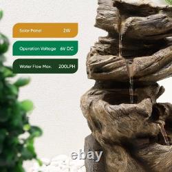Gardenwize Solar Water Feature Rock Stack Water Fountain GW541