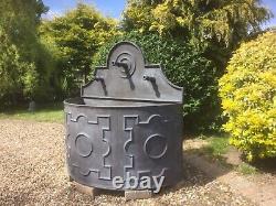 Giant Antique Solid Lead Triple Cannon Barrel Fountain Garden Water Feature