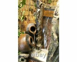 Grand 2 Jug Woodland Water Feature, Traditional Water Feature, Outdoor Fountain