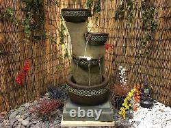 Grand Kantheros Contemporary Garden Water Feature, Outdoor Fountain Great Value