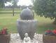 Granery Tub Ball Stone Water Fountain Feature Garden Ornament