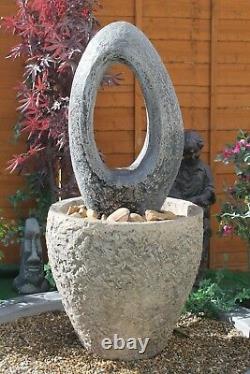 Granery Tub Eye Water Fountain Feature Stone Garden Ornament