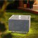 Grey Stone Cube Garden Water Feature Fountain 10m Cable Led Lights 43cm Rrp £239