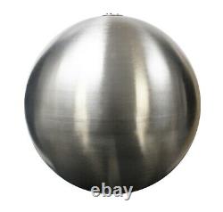 H118cm Water Feature Brushed Hourglass and Sphere Fountain with Lights