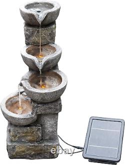 Home Solar Powered Water Feature, Indoor or Outdoor Garden Water Fountain