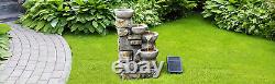 Home Solar Powered Water Feature, Indoor or Outdoor Garden Water Fountain