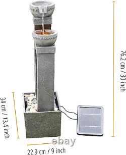 Home Solar Powered Water Feature, Indoor or Outdoor Garden Water Fountain, Indoo