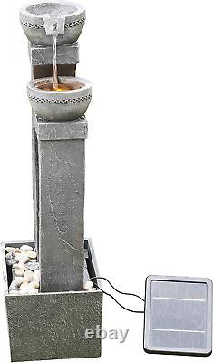 Home Solar Powered Water Feature, Indoor or Outdoor Garden Water Fountain, Indoo