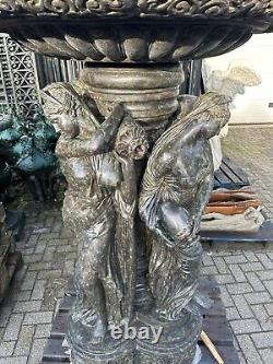 Huge, 7.5ft, Bronze, French Antique Water fountain from PARIS, late 1800's