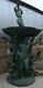 Huge Bronze Neptune Fountain / Water Feature 334cm High Verdigris Finish