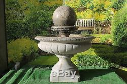 Huge Range Of, Hampshire Garden Ball Water Fountain Feature Solar Pump
