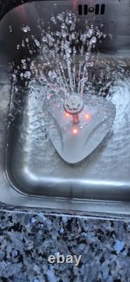 Hydria Cordless Water Feature with Mosaic And Two Fountain Heads