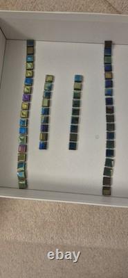 Hydria Cordless Water Feature with Mosaic And Two Fountain Heads