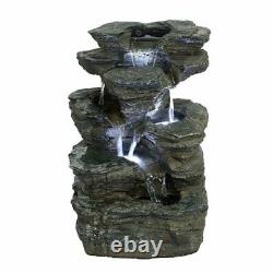 Indiana Slate Falls Garden Water Feature Outdoor Fountain