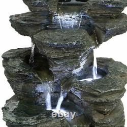 Indiana Slate Falls Garden Water Feature Outdoor Fountain