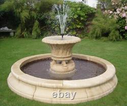 Jardineer Tub Fountain, Medium Cambridge Surround Stone Water Garden Feature