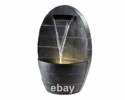 Kaemingk LED Oval Garden Fountain Polyresin Water Feature with LEDs