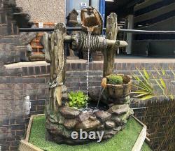 Kelkay Country Well Water Feature Fountain Garden Rustic Self contained