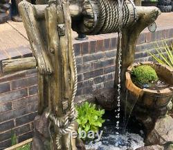 Kelkay Country Well Water Feature Fountain Garden Rustic Self contained