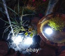 Kelkay Country Well Water Feature Pouring Buckets LED Classic Rustic Fountain