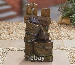 Kelkay Fence Post Pours Garden Fountain Self Contained