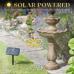 Kingsbury Solar Garden Fountain Water Feature SolarPowered Large Cascade Outdoor