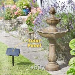 Kingsbury Solar Garden Fountain Water Feature SolarPowered Large Cascade Outdoor