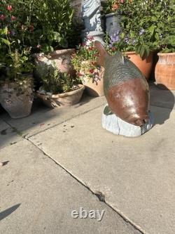 Koi Fish Water Fountain Feature Concrete Garden Ornament