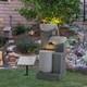 Led Ornamental Solar Power Outdoor Water Fountain Large Garden Waterfall Feature