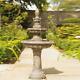 Large 1.3m Luxury Two Tier Centrepiece Garden Fountain Water Feature Kit