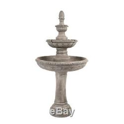 Large 1.3m Luxury Two Tier Centrepiece Garden Fountain Water Feature Kit