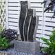 Large 3-curved Column Garden Waterfall Fountain Statue In/outdoor Water Feature