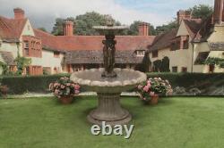 Large 3 Grace Fountain Self Contained Stone Water Feature Garden Ornament
