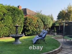 Large 3 Grace Fountain Self Contained Stone Water Feature Garden Ornament