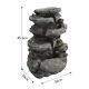 Large 60cm Tall Garden Water Feature Rock Dynamic Fountain Waterfall Led Lights
