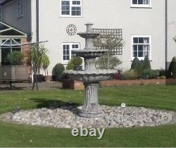 Large Barcelona 21 M 3 Tiered Stone Outdoor Garden Fountain Water Feature