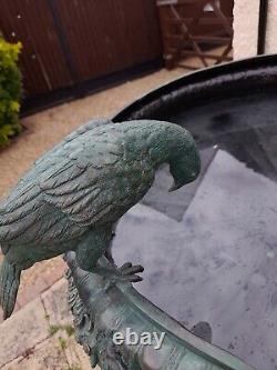 Large Bronze Antique Garden Fountain Bird Bath Water Feature 20th Century