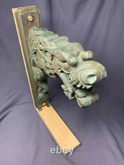 Large Bronze Chinese Dragon, Water feature, Wall Mounted