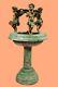 Large Bronze Water Fountain Statue With Angels Garden Sculpture Home Decoration