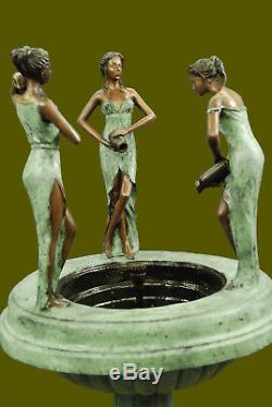 Large Bronze Water Fountain Statue with Sexy Ladies Garden Sculpture Sale