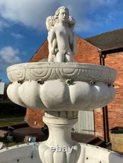 Large Concrete Garden Tiered Fountain Water Feature 260cm High