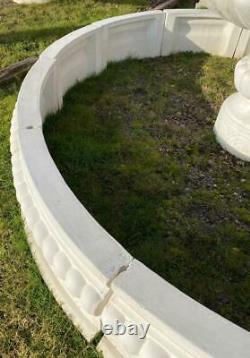 Large Concrete Surround for Garden Fountain Water Feature 300cm Diameter