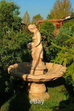 Large Garden Fountain Margherita Pouring Water Stone Waterworks 170x125 cm