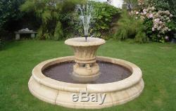 Large Jardineer Garden Water Fountain In 7 Foot 3 Pool Base Garden Ornament